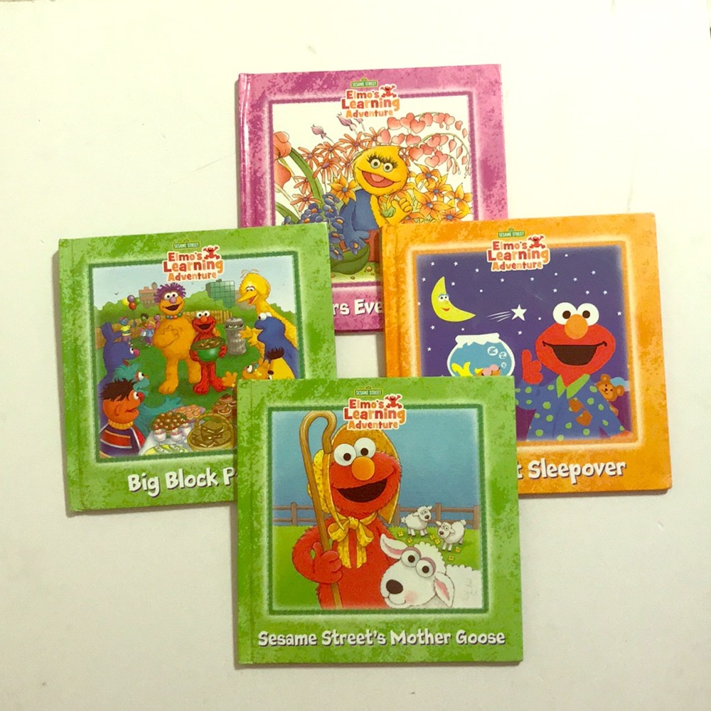 Elmo’s Learning Adventurer books set of three.